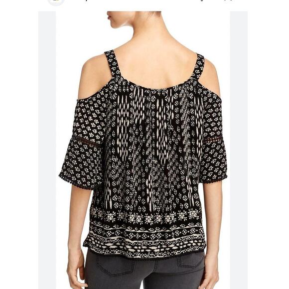 Bila Boho Cold Shoulder Blouse – Size M – Flowy Flared Sleeves – Festival Top - Picture 1 of 9